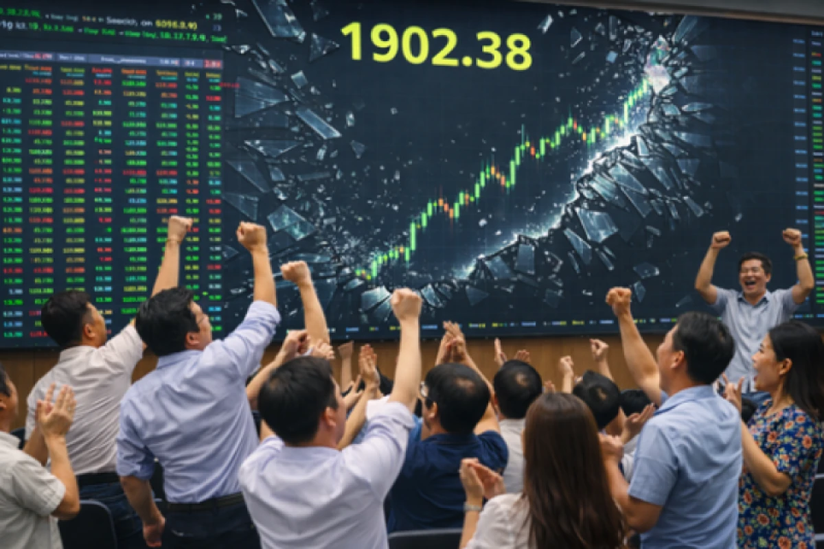 VN-Index bùng nổ 43 điểm ngày 24 Tết: Dòng tiền cuộn sóng, khối ngoại quay xe gom mạnh