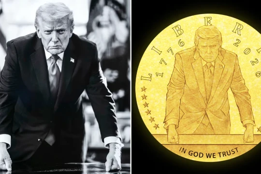 Mỹ thông qua thiết kế đồng xu vàng 24K khắc chân dung ông Trump