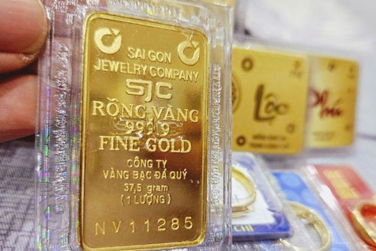 Giá vàng SJC, giá vàng nhẫn trơn sáng nay ngày 26/3