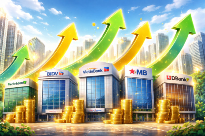 7 ngân hàng dự báo lãi tăng mạnh trong quý I, có nơi gần 30%